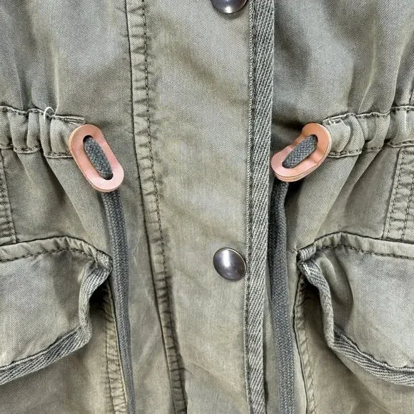 Hinge Jacket Women's S Olive Military Style Utility Jacket Cargo Preppy Normcore - Picture 6 of 10